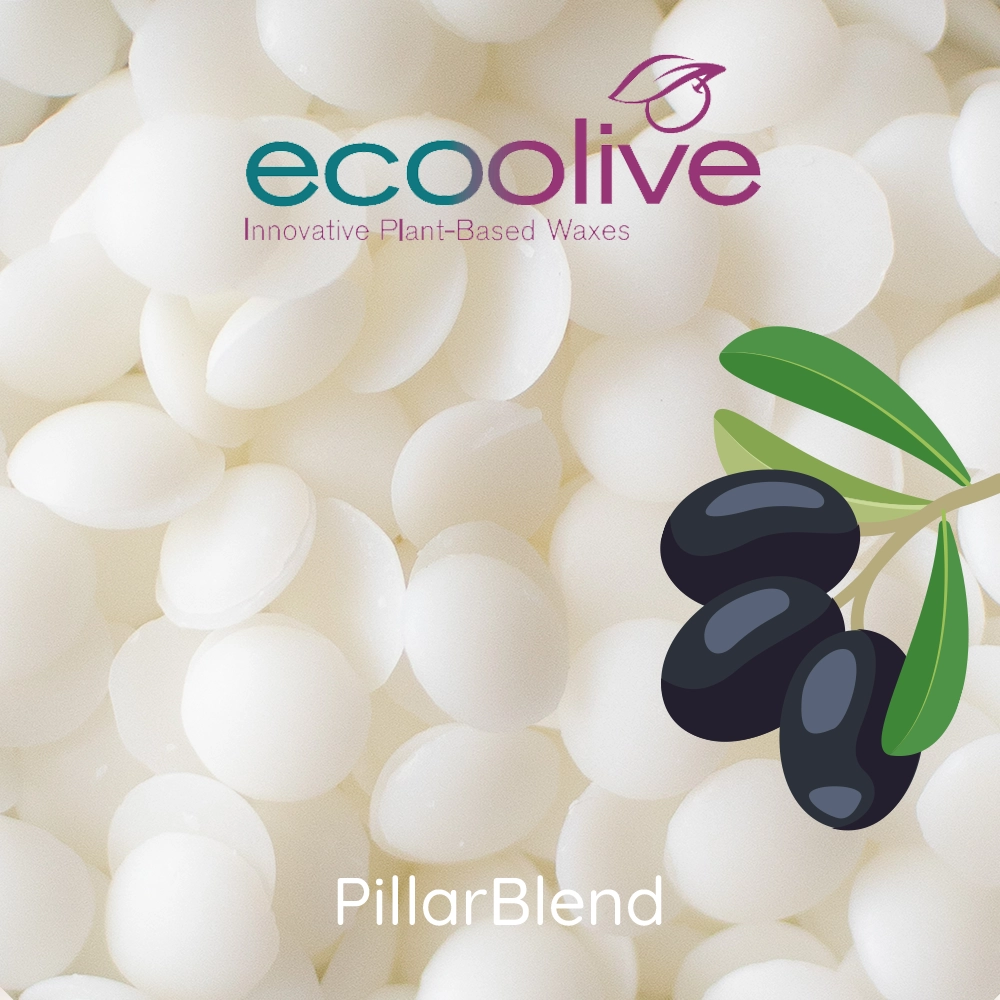 EcoSoya Olive Pillar | Olive Wax | Wick and Wax Supply Co