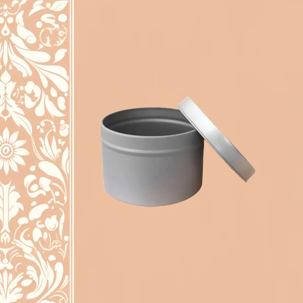 Silver 4 oz. Candle Tin | Wick and Wax Supply Co