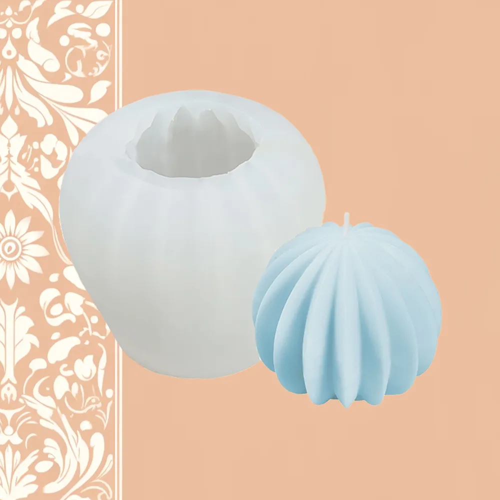 Grooved Ball Silicone Mold | Wick and Wax Supply Co