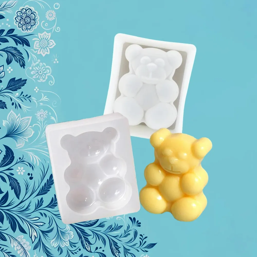 Mini Teddy Bear Silicone Mold | Wick and Wax Supply Co